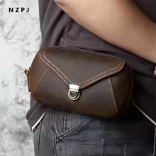 Vintage leather shoulder bag