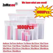 Reusable transparent ziplock bags