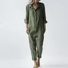 Vintage Cotton Jumpsuits Women