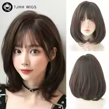 "Women's synthetic brunette wig"