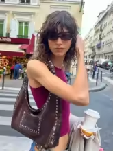 Vintage woman leather bag